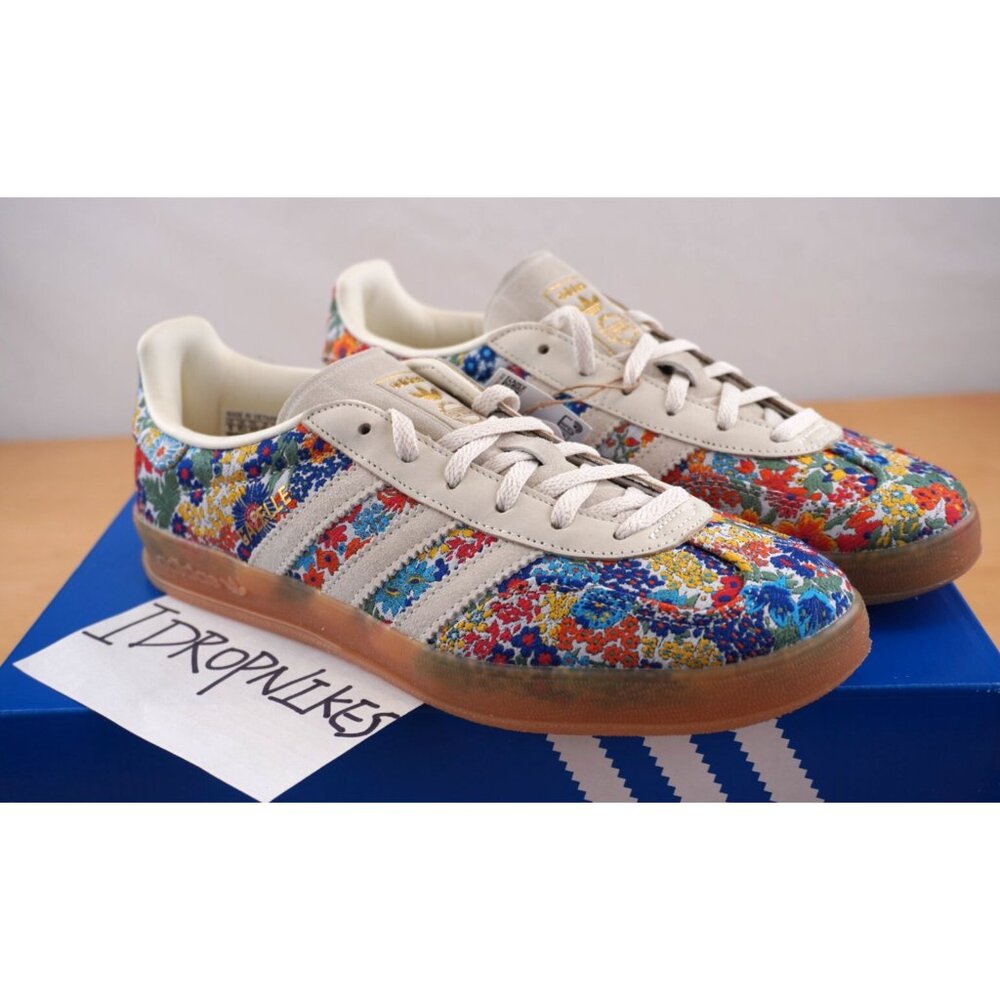 Adidas Gazelle Indoor x Liberty London 'Floral Embroidery' Women's Shoes - Picture 5 of 9